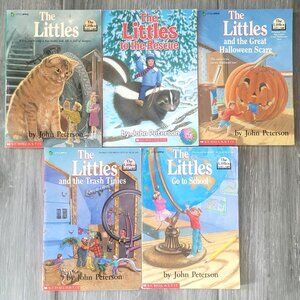 THE LITTLES SERIES LOT OF 5 BOOKS VINTAGE 1990s JOEL PETERSON #1, 2, 6, 7, 11